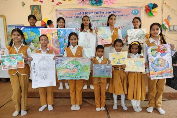 Maharishi Vidya Mandir school Uttarkashi celebrated International Day of Peace.